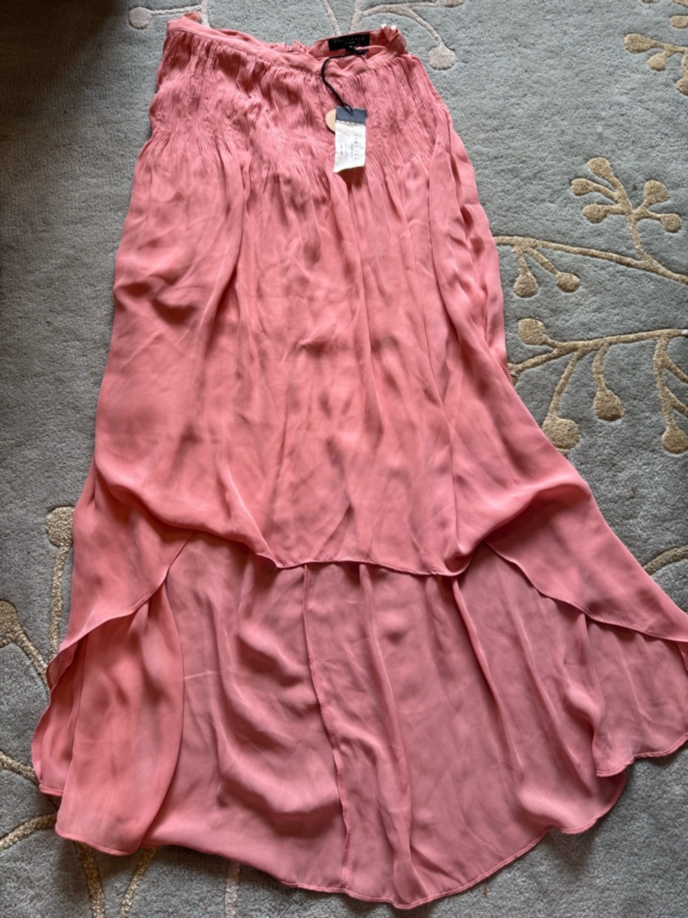 Sanctuary Coral High-Low Maxi Skirt